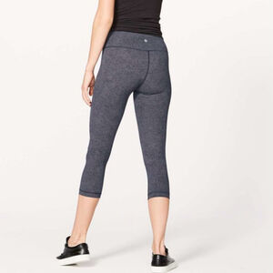 Lululemon Wunder Under Crop (Full-On Luxtreme Disperse Dusky Lavender Black 10